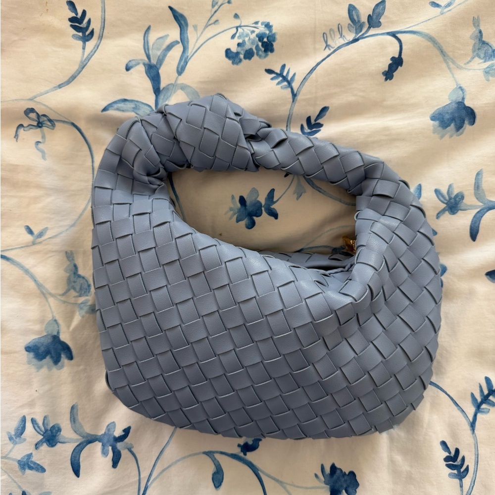 Blue Woven Mini Bag